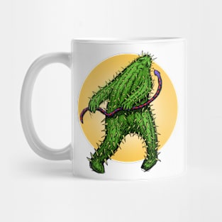 Funny Cactus with a Snake Mug